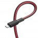 Кабель Hoco X69 USB to MicroUSB 1m чорно-червоний