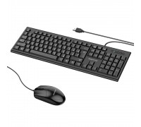 Комплект клавіатура та миша Borofone BG6 (ENG/ РУС) чорний