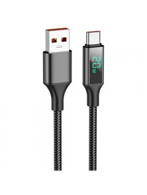 Кабель Borofone BU32 с дисплеем USB to Type-C 1.2m черный