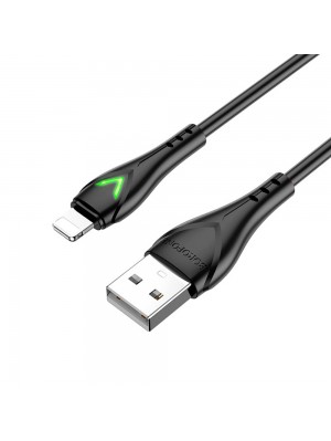 Кабель Borofone BX65 USB to Lightning 1m чорний