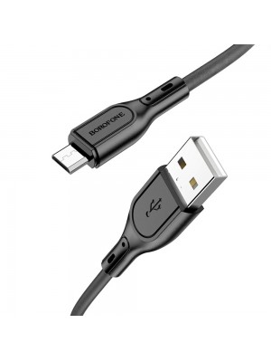 Кабель Borofone BX66 USB to MicroUSB 1m чорний