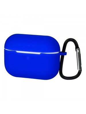 Чохол силіконовий з карабіном для Apple AirPods 3 колір 03 синій