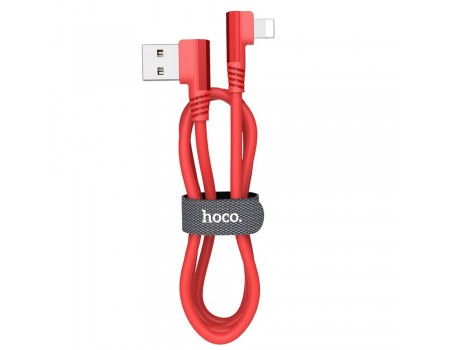 Кабель Hoco U83 USB to Lightning 1.2m красный