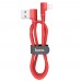 Кабель Hoco U83 USB to Lightning 1.2m красный