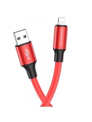Кабель Borofone BX82 USB to Lightning 1m червоний