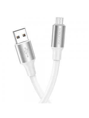 Кабель Borofone BX82 USB to MicroUSB 1m білий