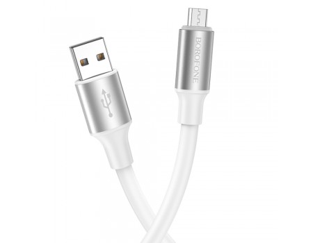 Кабель Borofone BX82 USB to MicroUSB 1m белый