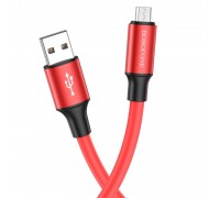 Кабель Borofone BX82 USB to MicroUSB 1m красный