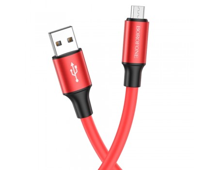 Кабель Borofone BX82 USB to MicroUSB 1m красный