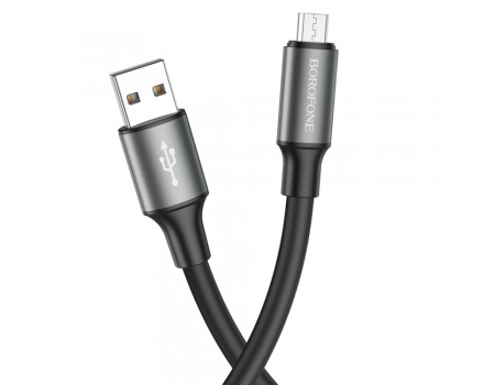 Кабель Borofone BX82 USB to MicroUSB 1m черный