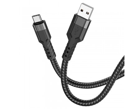 Кабель Hoco U110 USB to Type-C 1.2m черный