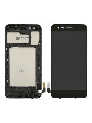 Дисплей для LG K8 (2018) MX210 з чорним тачскрином та корпусною рамкою