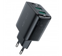 Мережевий зарядний пристрій Acefast A33 2 USB QC чорний
