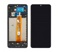 Дисплей для Samsung A022F/ A125F/ A326/ Galaxy A02/ A12/ A32 5G с чёрным тачскрином и корпусной рамкой