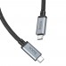 Кабель Hoco US05 USB4 8K Type-C to Type-C PD 100W 1m черный