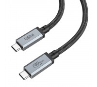 Кабель Hoco US05 USB4 8K Type-C to Type-C PD 100W 2m чорний