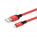 Кабель Hoco X14 USB to Lightning 2m черно-красный