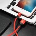 Кабель Hoco X14 USB to Lightning 2m черно-красный