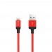 Кабель Hoco X14 USB to Lightning 2m черно-красный