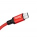 Кабель Hoco X14 USB to MicroUSB 2m черно-красный