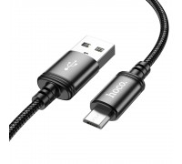 Кабель Hoco X91 USB to MicroUSB 3m черный