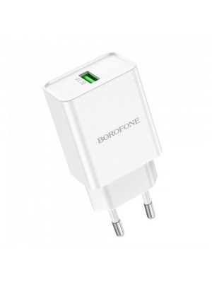 Зарядний пристрій Borofone BN5 USB QC білий