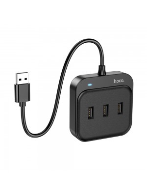 USB хаб хаб Hoco HB31 4в1 USB to 4 USB 2.0 (F) 0.2m
