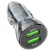 Автомобільний зарядний пристрій Hoco Z47 2 USB QC чорний