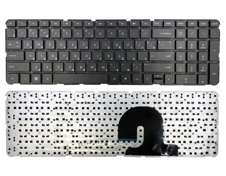 Клавіатура для HP Pavilion DV7-4000 DV7-4100 DV7-4200 DV7-4300 чорна без рамки Прямий Enter High Copy (9Z.N4DUQ.201)