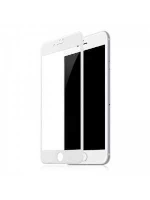 Захисне скло Buff для iPhone 7 Plus, iPhone 8 Plus, 4D, 0.3mm, 9H, біле