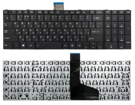 Клавіатура для Toshiba Satellite C850 C855 C870 C875 L850 L870 L875 чорна High Copy (6037B0068102)