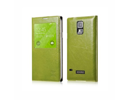 Чехол Xoomz для Samsung Galaxy S5 Original Oil Wax Leather Green (side-open) (XSI96006G)