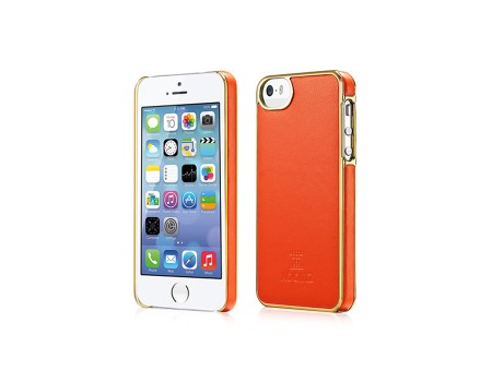 Чехол Xoomz для iPhone 5/5S/5SE Luxury Electroplating Orange (back cover) (XIP505Or)