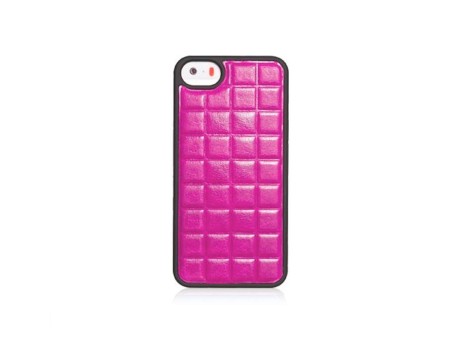 Чехол Xoomz для iPhone 5/5S/5SE PU Grid Pink (back cover) (XIP501P)