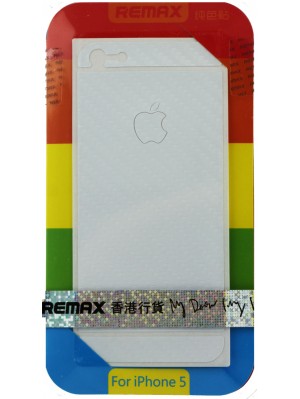 Захисна плівка Remax для iPhone 5/5S/5SE (front+back) Pure Sticker White