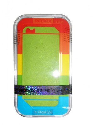 Захисна плівка Remax для iPhone 5/5S/5SE (front+back) Pure Sticker Green