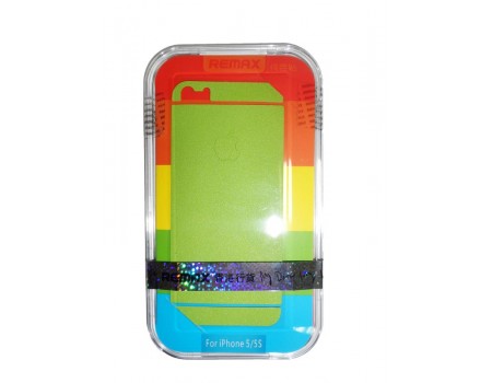 Захисна плівка Remax для iPhone 5/5S/5SE (front+back) Pure Sticker Green