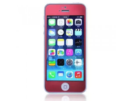 Захисне скло Remax для iPhone 5, iPhone 5S, iPhone 5SE Colorful Red, 0.2mm, 9H