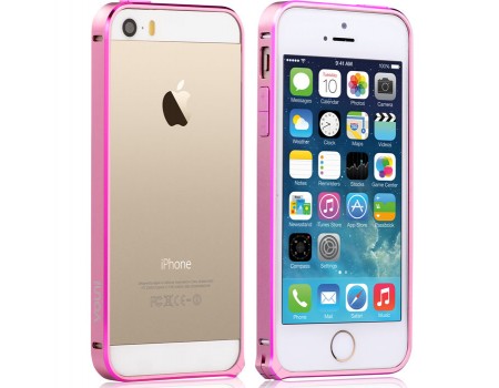 Бампер Vouni для iPhone 5/5S/5SE Buckle Color Match Pink/Rose