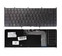 Клавіатура для Dell Adamo 13-A101 чорна Підсвічування High Copy (0U118J)
