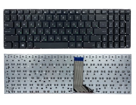 Клавіатура для Asus X551MA X551MAV X551M F551C F551CA F551M F551MA чорна без рамки