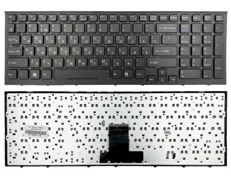Клавіатура для Sony VPC-EB Series чорна High Copy (148792821)