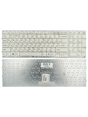 Клавіатура Sony VPC-EB Series біла без рамки Прямий Enter High Copy (V111678A)