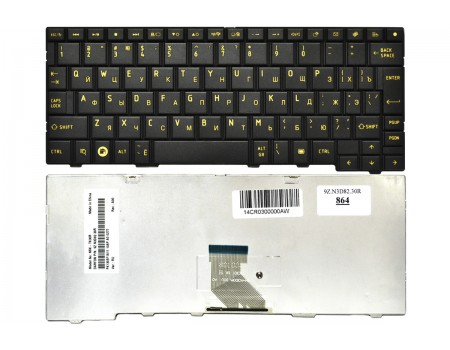 Клавіатура для Toshiba Satellite AC10 AC100 чорна High Copy (9Z.N3D82.30R)