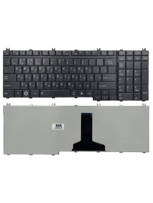 Клавіатура для Toshiba Satellite A500 A505 F501 L350 L355 L500 L505 L583 L586 P500 P505 чорна High Copy (9Z.N1Z82.00R)