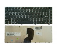 Клавіатура для Lenovo Ideapad Z450 Z460 Z460A Z460G чорна/сіра High Copy (25-010875)