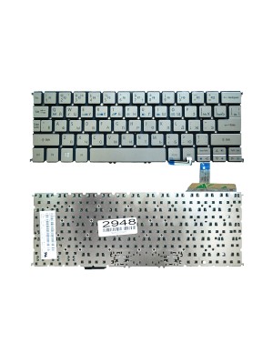 Клавіатура Acer Aspire S7-191 сіра без рамки Прямий Enter Підсвічування High Copy (MP-12A53SUJ4422)