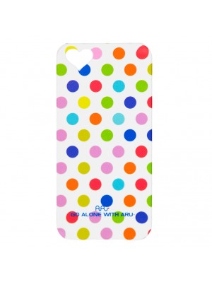 Чохол ARU для iPhone 5/5S/5SE Cutie Dots White/Mix Color