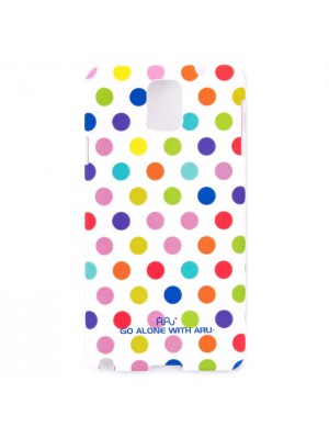 Чохол ARU для Samsung Galaxy Note 3 Cutie Dots White Rainbow