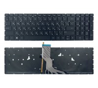 Клавіатура для HP Pavilion 15-ab 15-ak 15-au 15-ar 15-aq 15-aw 15-bc 15-bk 17-ab 17-g Envy m6-ar чорна без рамки підсвічування Прямий Enter High Copy (9Z.NC8BQ .60R)